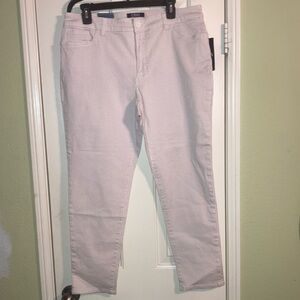 Chaps - Brown Houndstooth - Mid Rise Ankle Pants - Size 14 - NWT